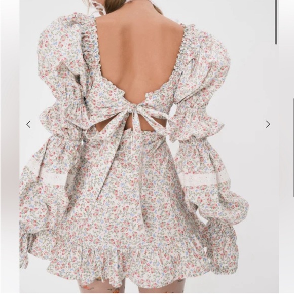 For Love and Lemons Lucca Mini Dress Medium - Picture 9 of 16